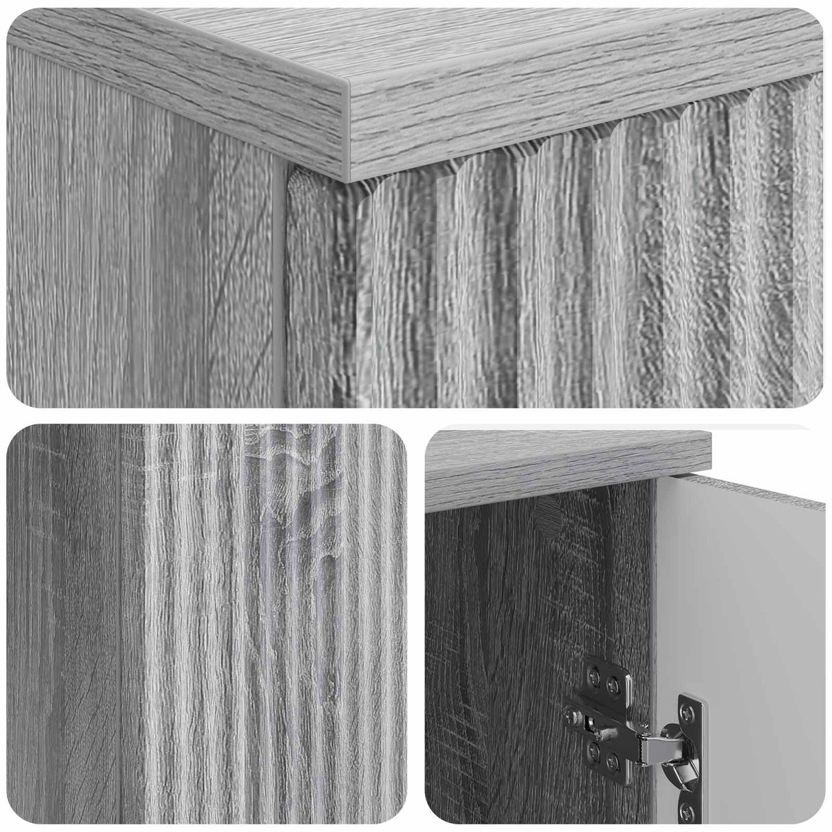 Desk with Shelf Grey Sonoma 142.5 x 50 x 75 cm Engineered Wood