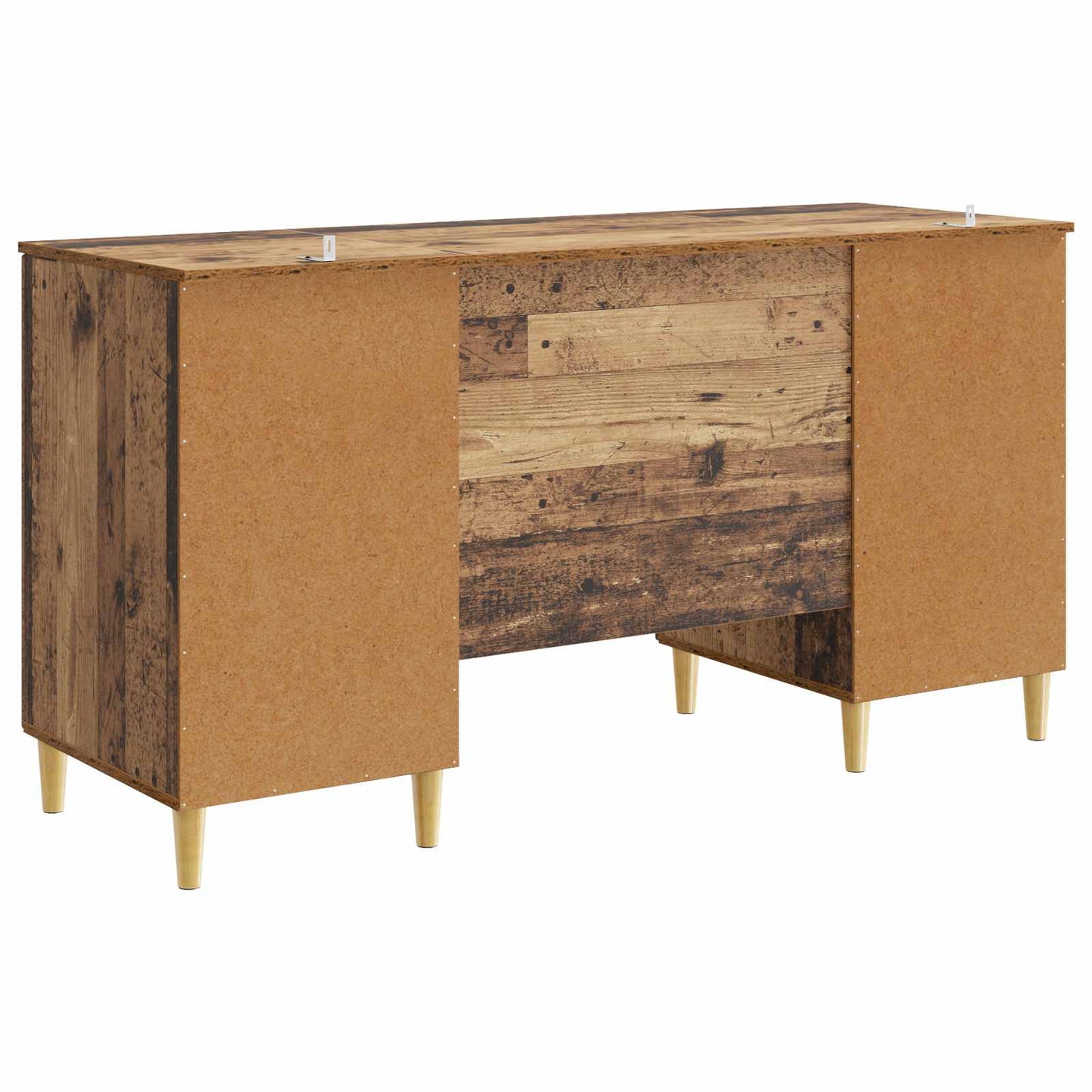 Desk with Shelf Old Wood 142.5 x 50 x 75 cm Engineered Wood