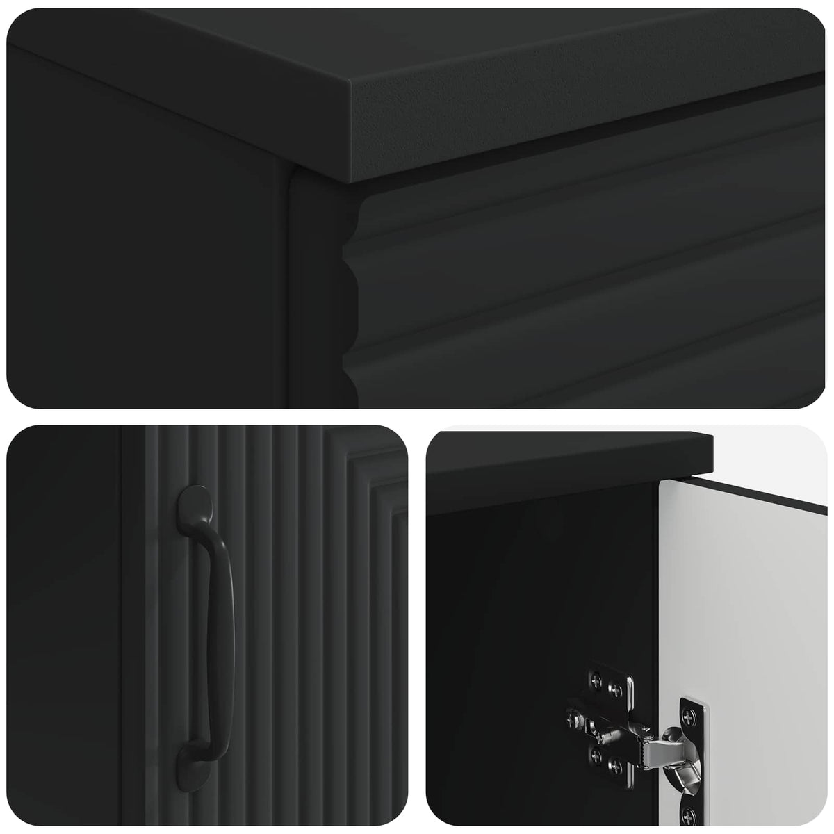 Desk Black 142.5 x 50 x 75 cm Engineered Wood