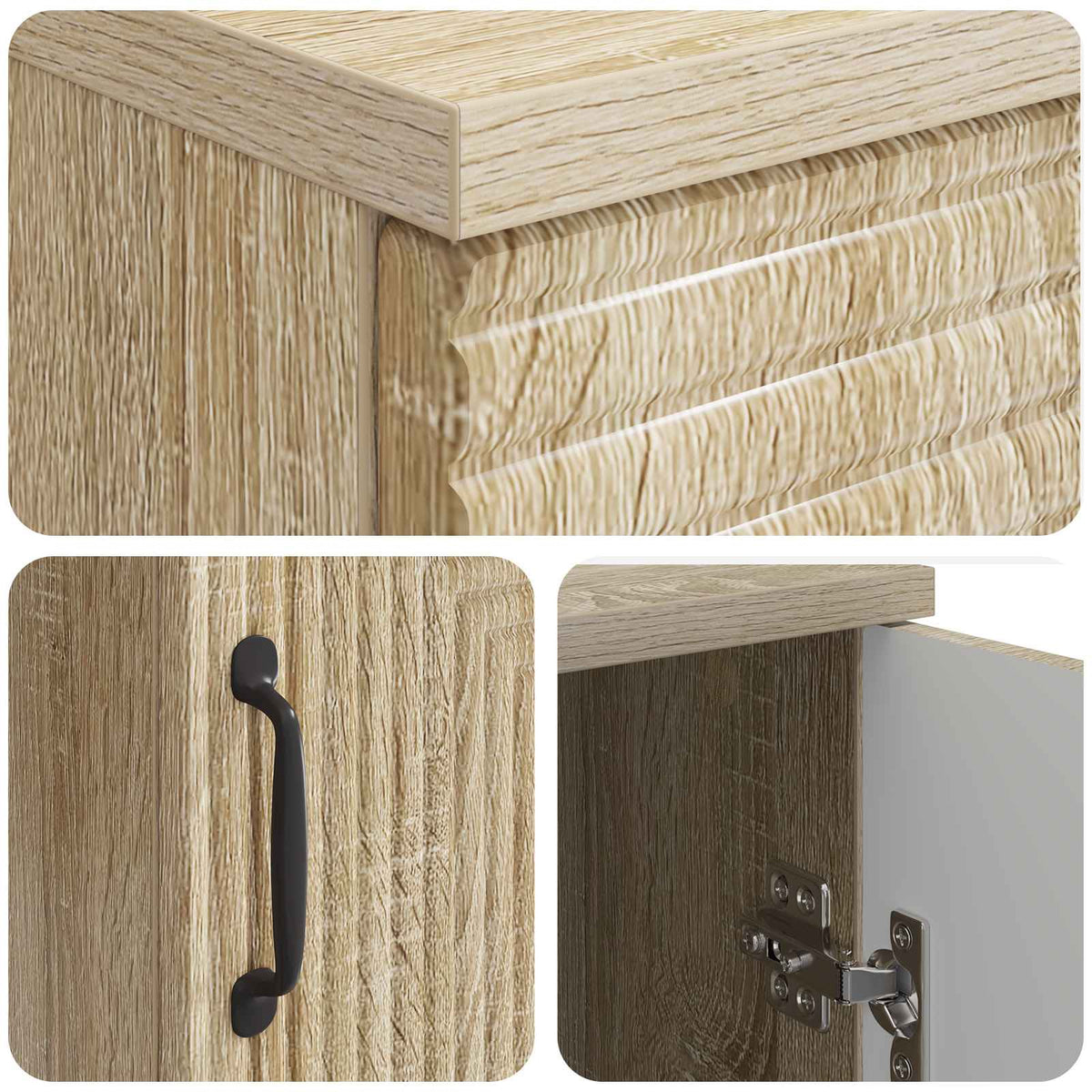 Desk Sonoma Oak 142.5 x 50 x 75 cm Engineered Wood