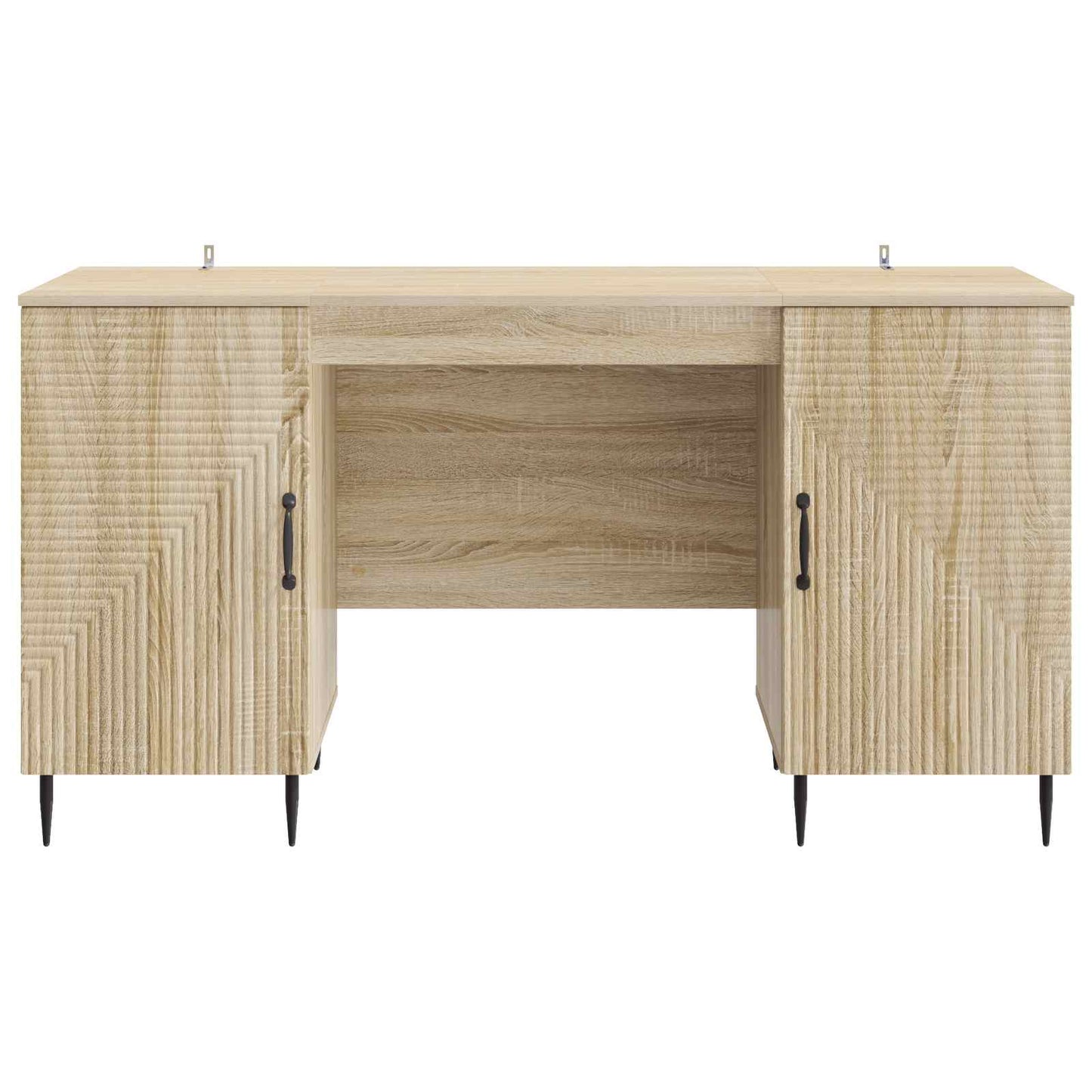 Desk with Shelf Sonoma Oak 142.5 x 50 x 75 cm Engineered Wood