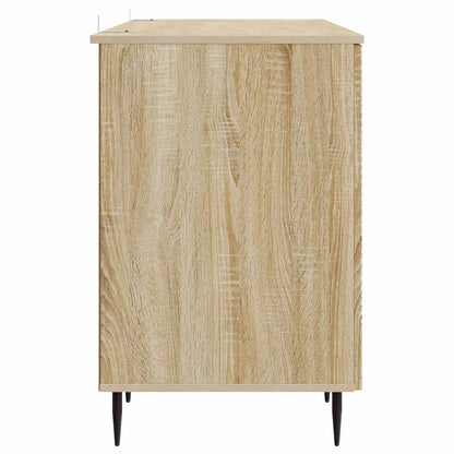 Desk with Shelf Sonoma Oak 142.5 x 50 x 75 cm Engineered Wood