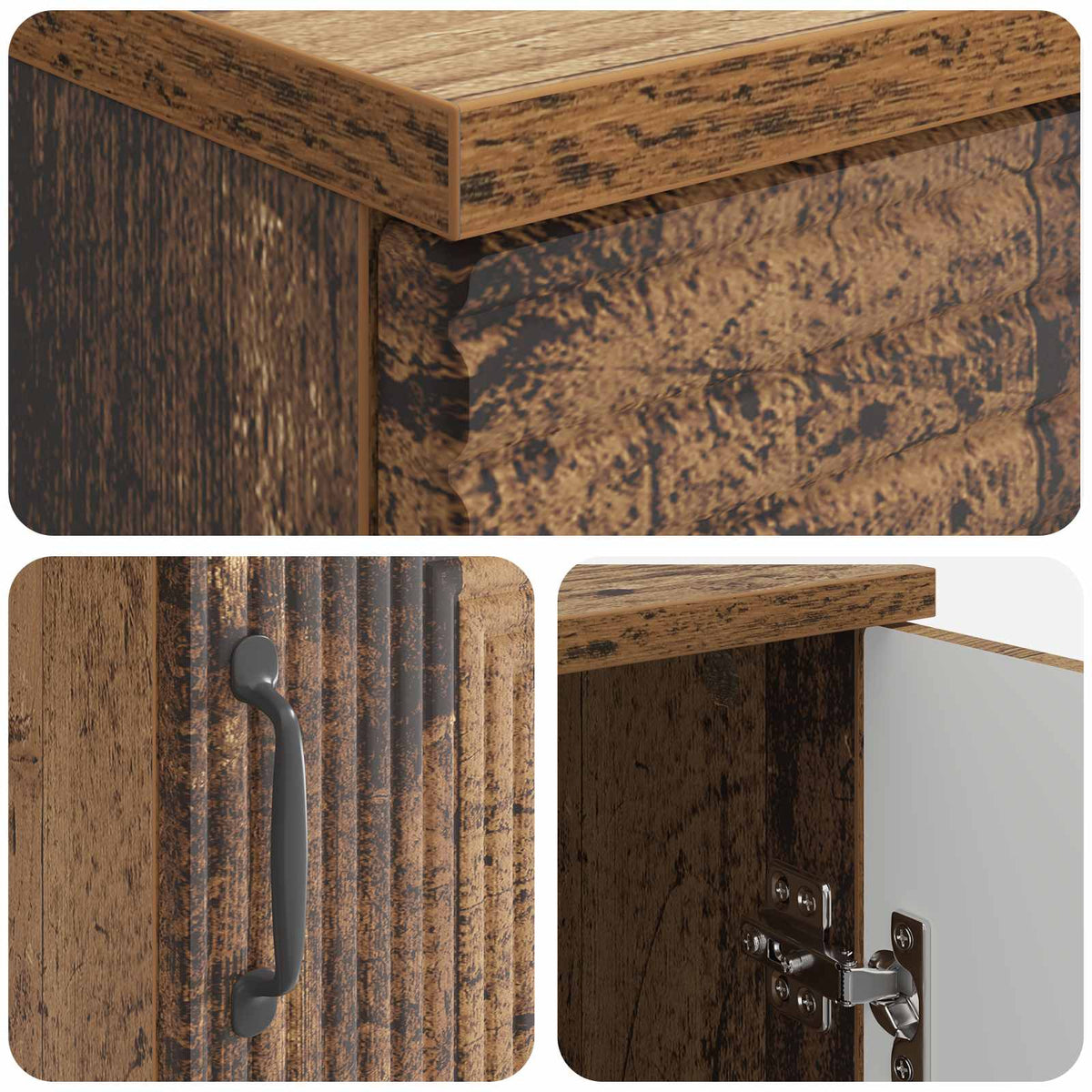 Desk Old Wood 142.5 x 50 x 75 cm Engineered Wood