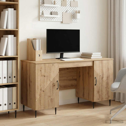 Desk Artisan Oak 142.5 x 50 x 75 cm Engineered Wood