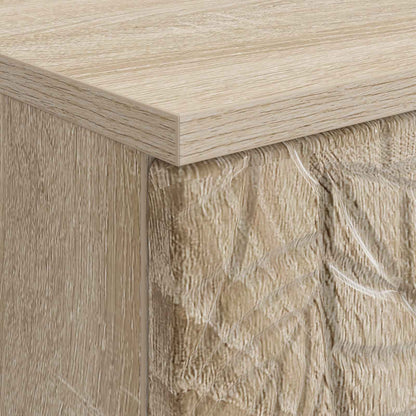 Desk Sonoma Oak 142.5 x 50 x 75 cm Engineered Wood