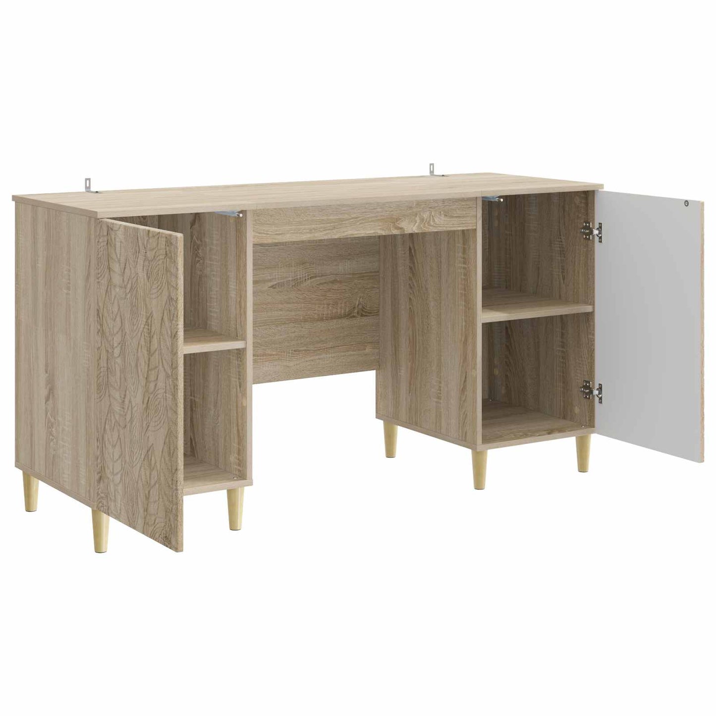 Desk Sonoma Oak Engineered Wood 142.5 x 50 x 75 cm