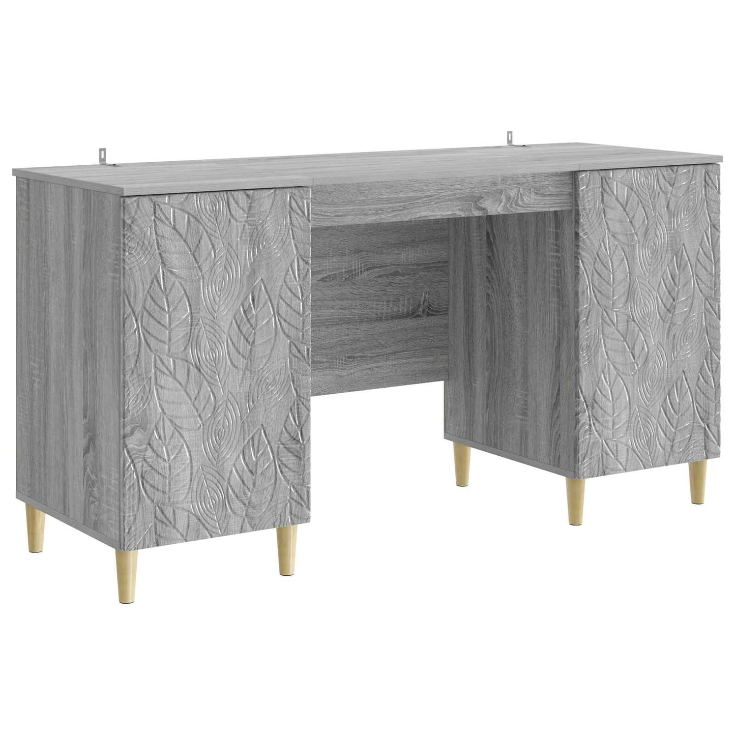 Desk Grey Sonoma Engineered Wood 142.5 x 50 x 75 cm