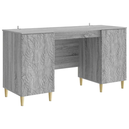 Desk Grey Sonoma Engineered Wood 142.5 x 50 x 75 cm