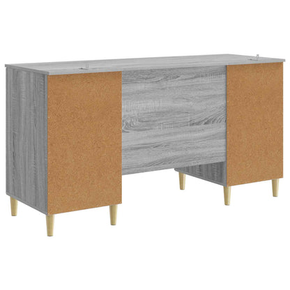 Desk Grey Sonoma Engineered Wood 142.5 x 50 x 75 cm