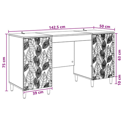 Desk Old Wood Engineered Wood 142.5 x 50 x 75 cm