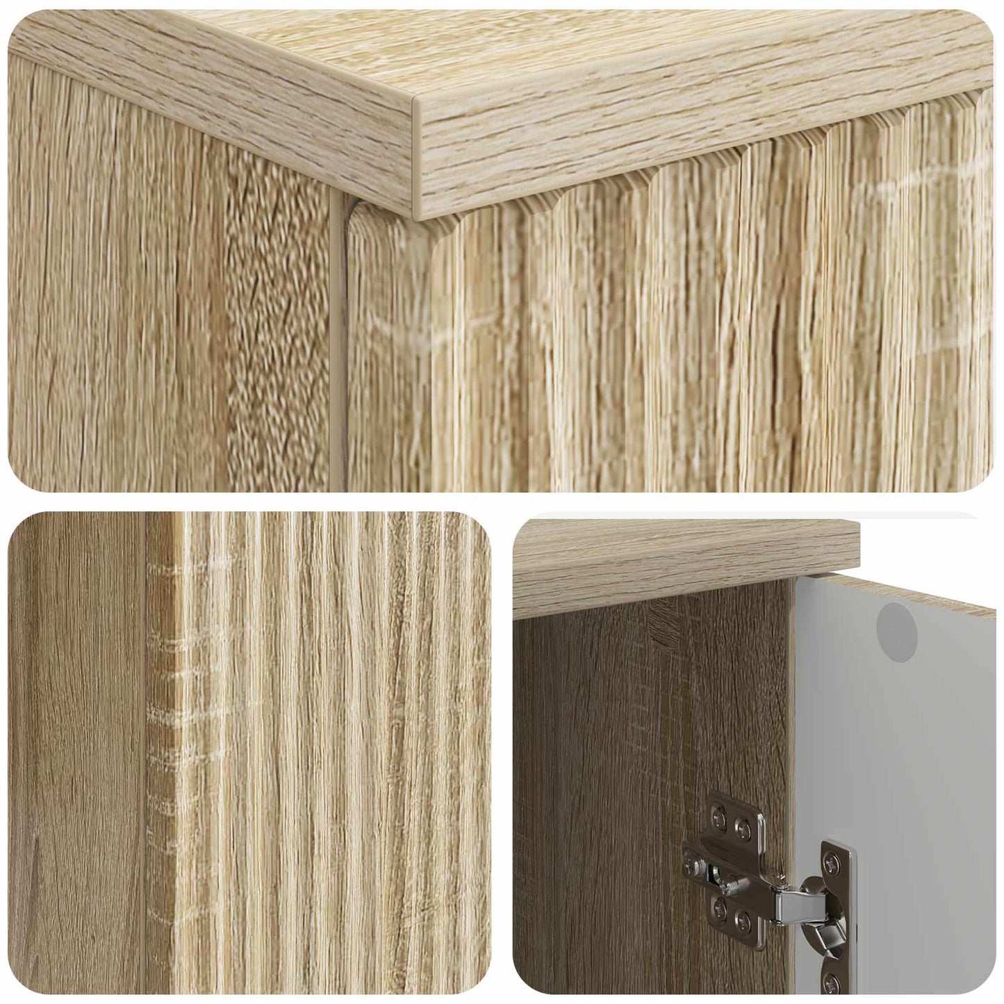 Desk Sonoma Oak 142.5 x 50 x 75 cm Engineered Wood