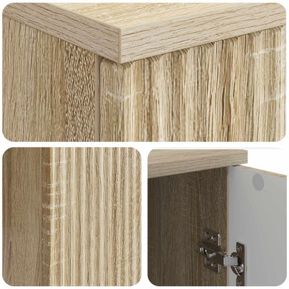 Desk Sonoma Oak 142.5 x 50 x 75 cm Engineered Wood