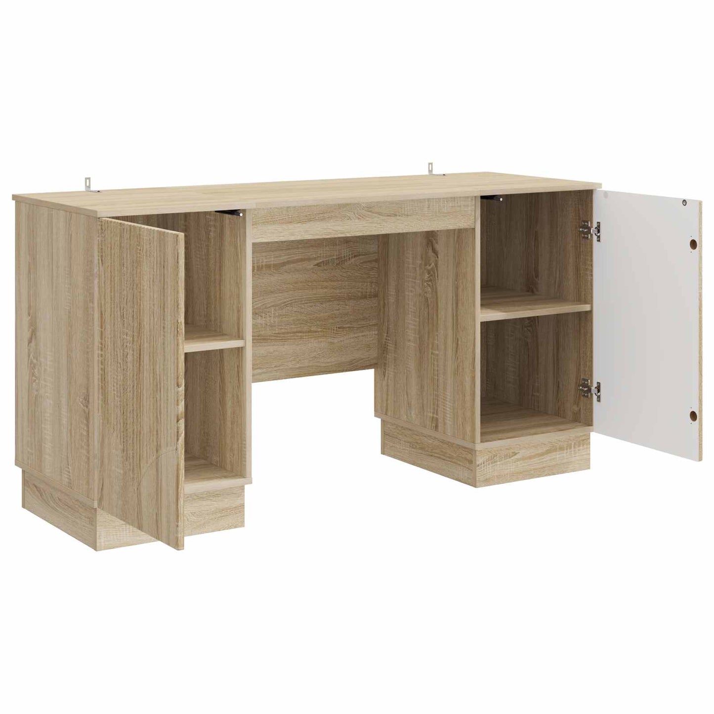 Desk with Shelf Sonoma Oak 142.5 x 50 x 75 cm Engineered Wood