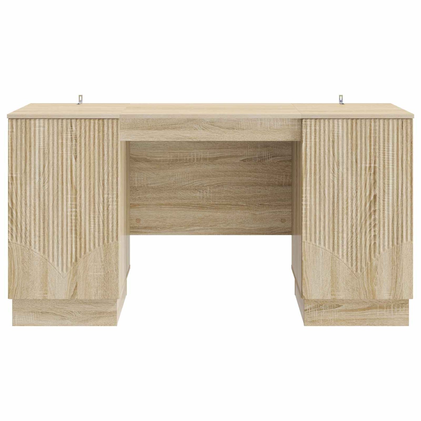 Desk with Shelf Sonoma Oak 142.5 x 50 x 75 cm Engineered Wood