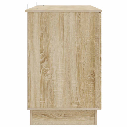 Desk with Shelf Sonoma Oak 142.5 x 50 x 75 cm Engineered Wood