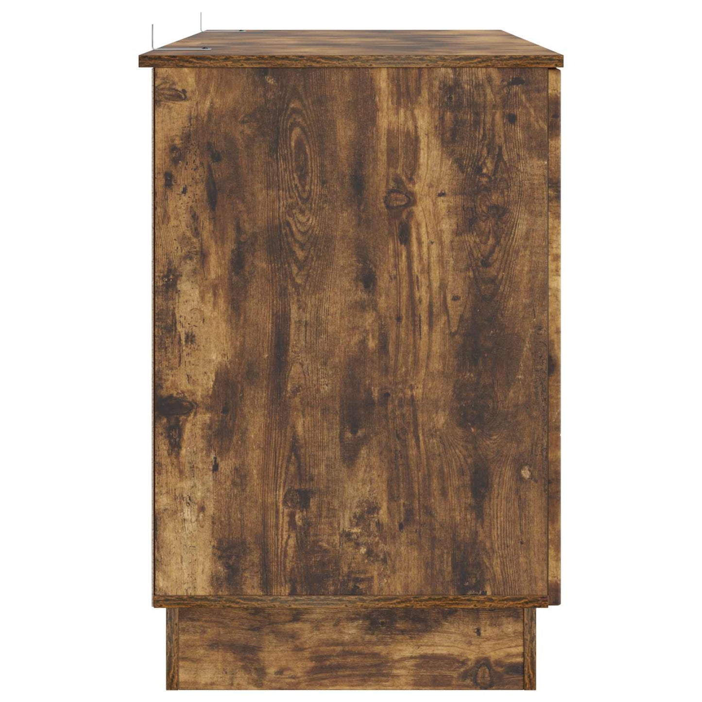 Desk with Shelf Smoked Oak 142.5 x 50 x 75 cm Engineered Wood