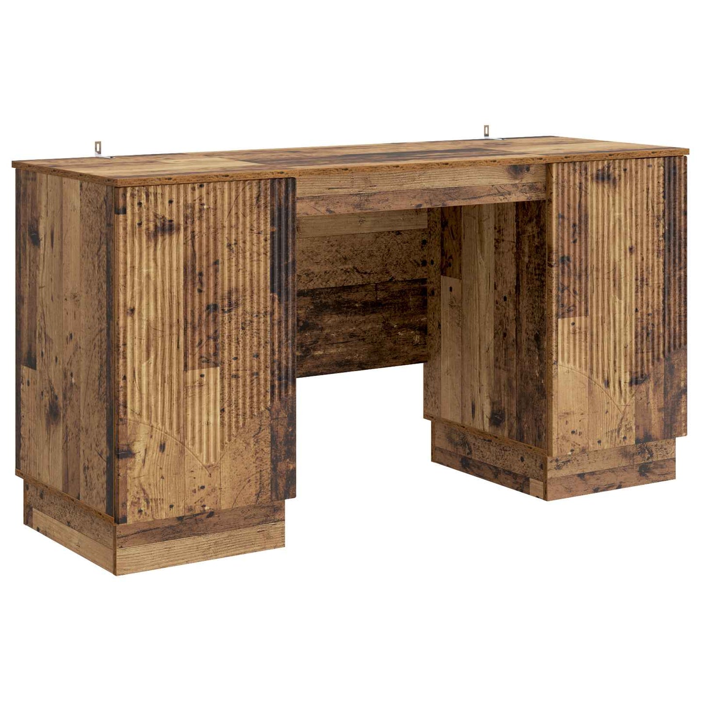 Desk with Shelf Old Wood 142.5 x 50 x 75 cm Engineered Wood