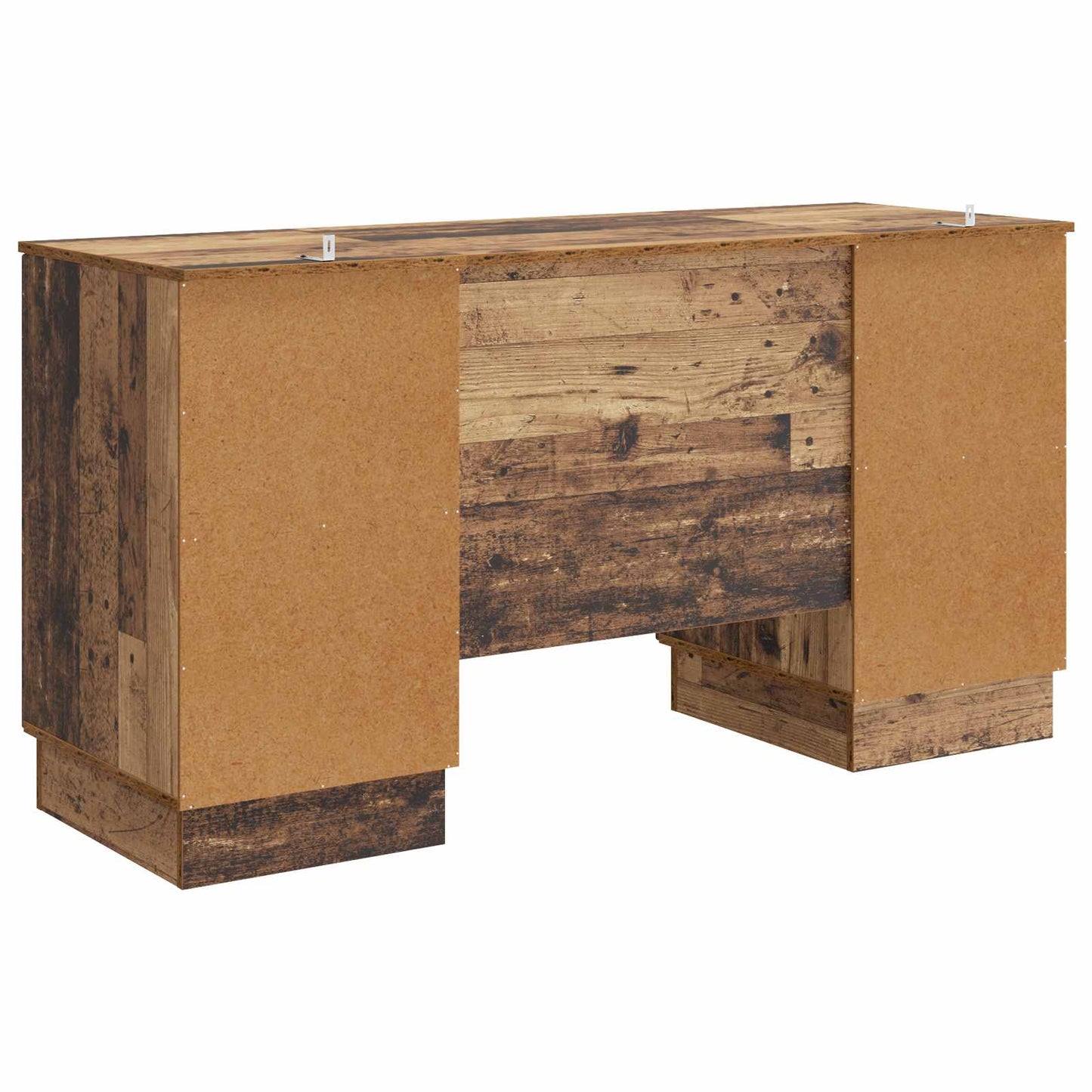 Desk with Shelf Old Wood 142.5 x 50 x 75 cm Engineered Wood