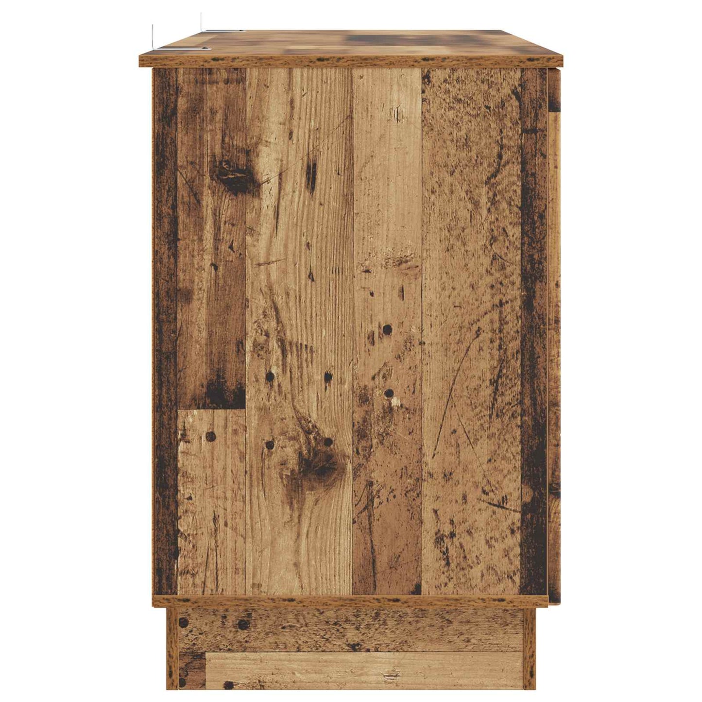 Desk with Shelf Old Wood 142.5 x 50 x 75 cm Engineered Wood