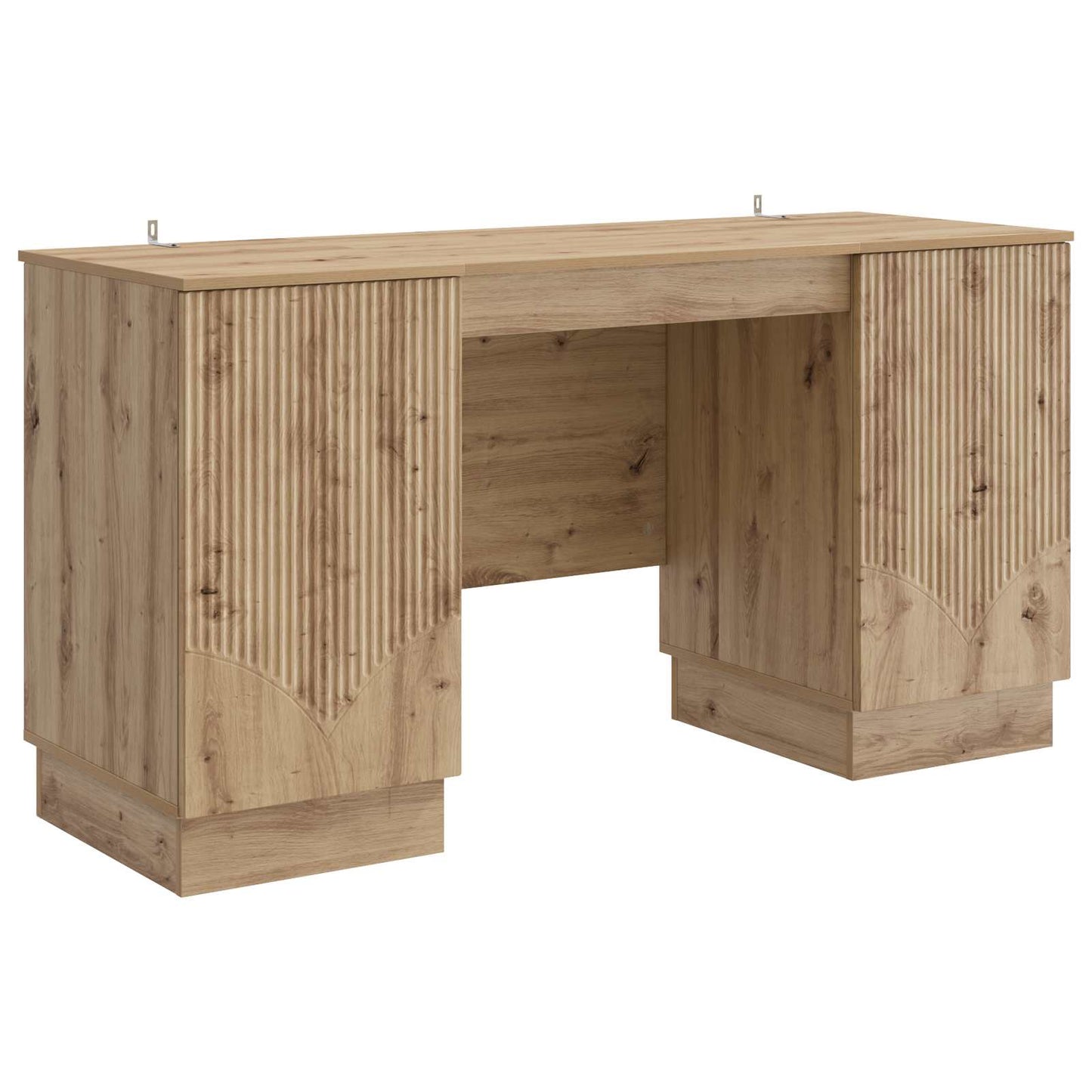 Desk with Shelf Artisan Oak 142.5 x 50 x 75 cm Engineered Wood