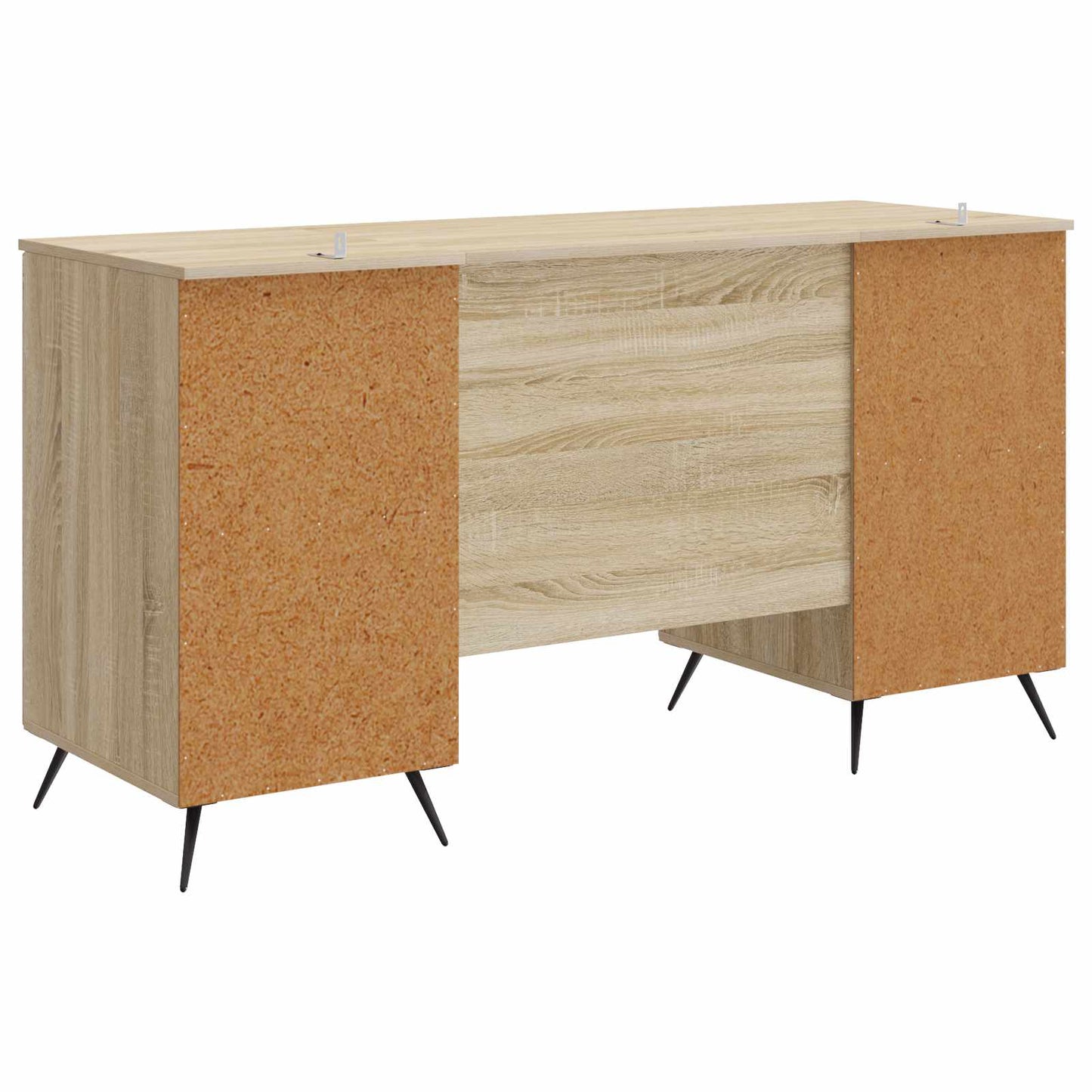 Desk with Shelf Sonoma Oak 142.5 x 50 x 75 cm Engineered Wood