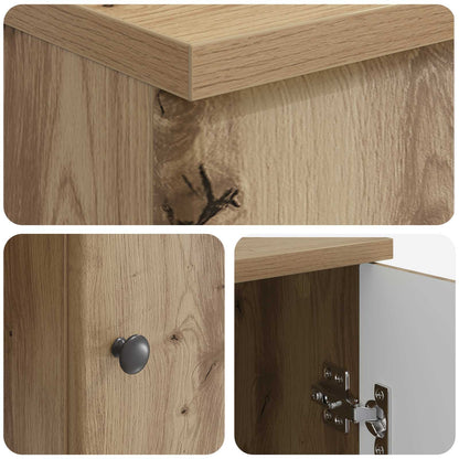 Desk Artisan Oak 142.5 x 50 x 75 cm Engineered Wood