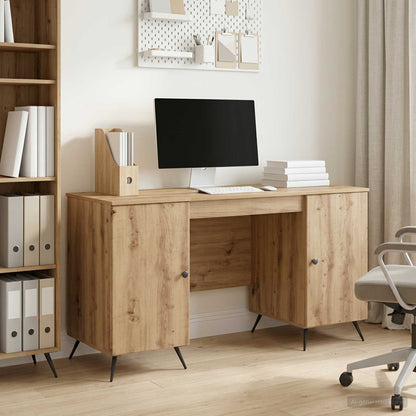 Desk Artisan Oak 142.5 x 50 x 75 cm Engineered Wood