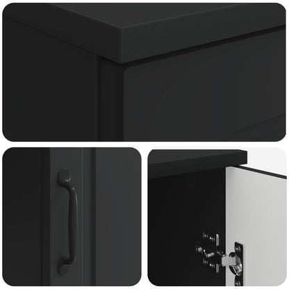 Desk Black 142.5 x 50 x 75 cm Engineered Wood