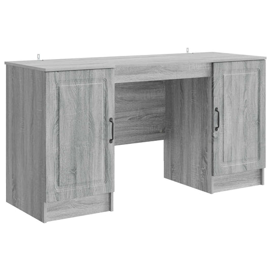 Desk Grey Sonoma 142.5 x 50 x 75 cm Engineered Wood