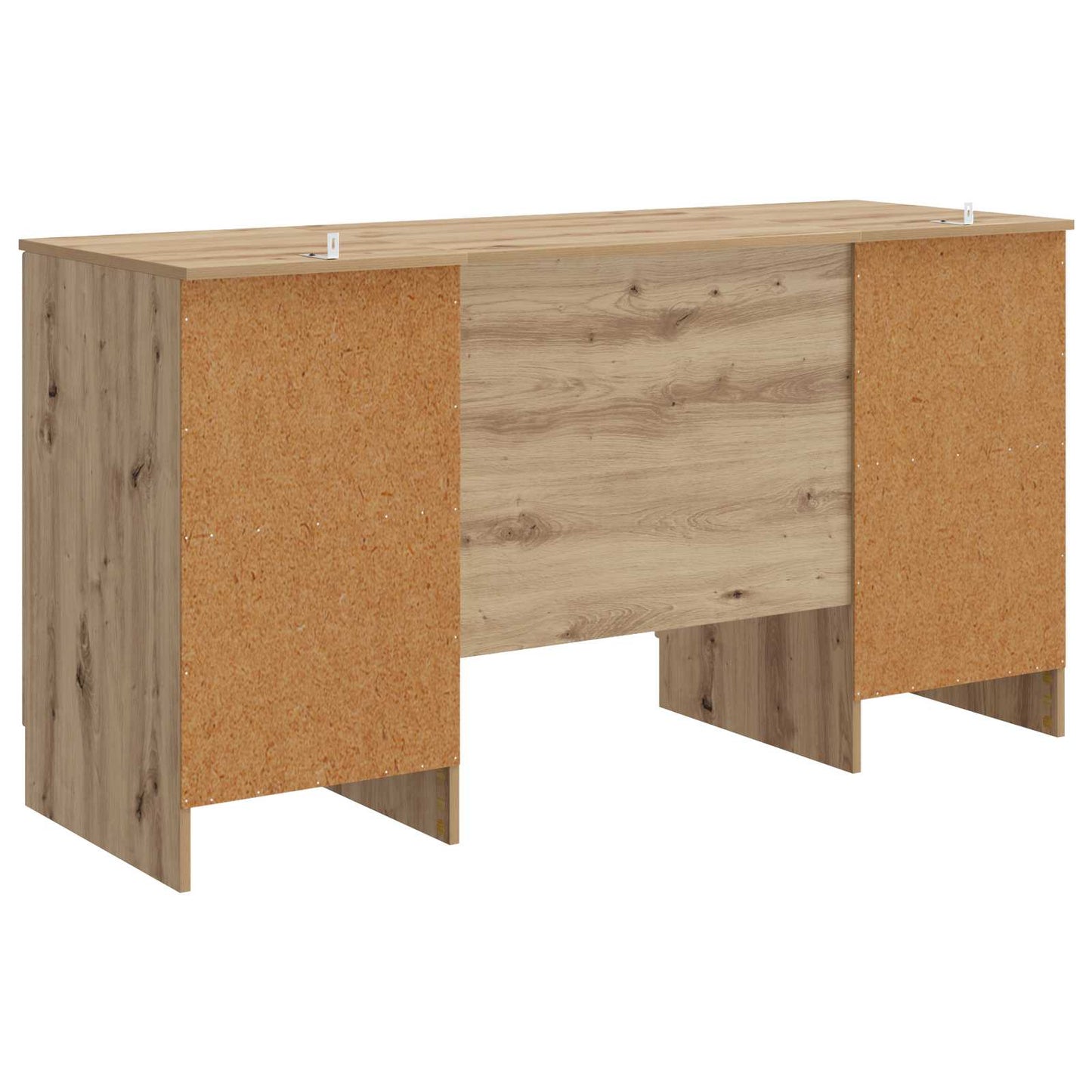 Desk with Shelf Artisan Oak 142.5 x 50 x 75 cm Engineered Wood
