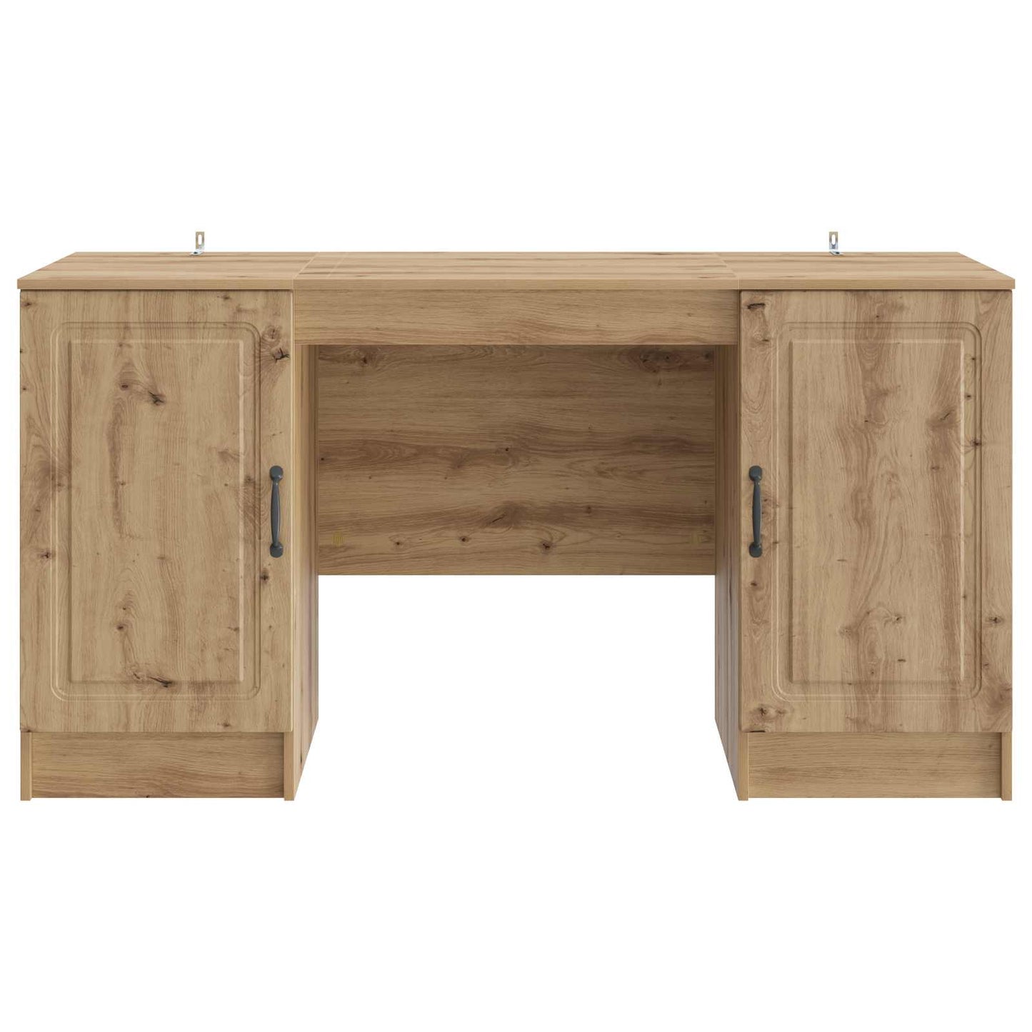 Desk with Shelf Artisan Oak 142.5 x 50 x 75 cm Engineered Wood