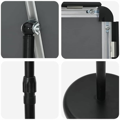 Trade Show Displays Black 30 x 25 x 128 cm Aluminum