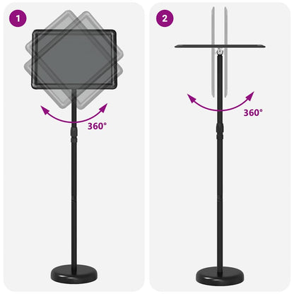 Trade Show Displays Black 30 x 25 x 128 cm Aluminum