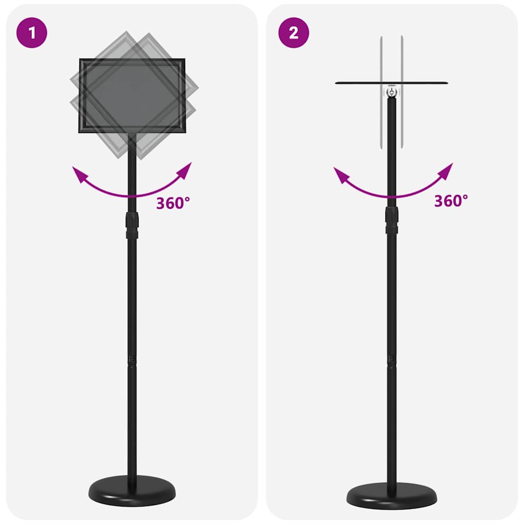 Trade Show Displays Black 25 x 25 x 125 cm Aluminum