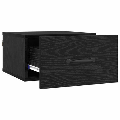 Bedside Cabinet Black Oak 35 x 35 x 20 cm Engineered Wood