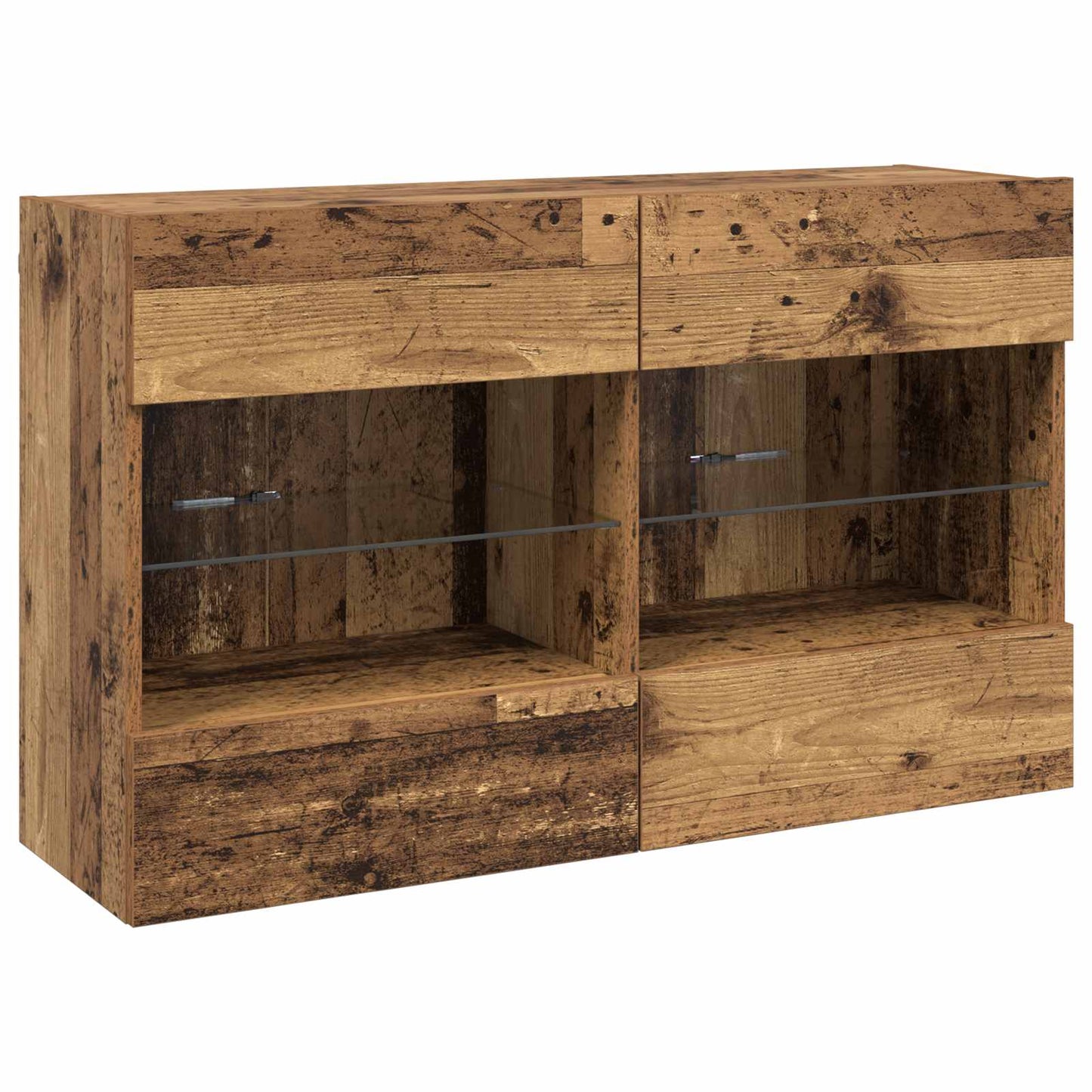 TV Wall Cabinet Old Wood 98.5 x 30 x 60.5 cm Engineered Wood