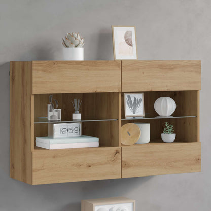 TV Wall Cabinet 98.5 x 30 x 60.5 cm Artisan Oak Engineered Wood