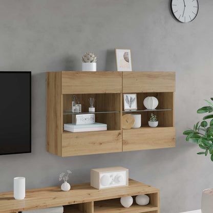 TV Wall Cabinet 98.5 x 30 x 60.5 cm Artisan Oak Engineered Wood
