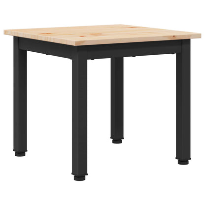 Coffee Table Natural 40 x 40 x 36 cm Solid Pine Wood