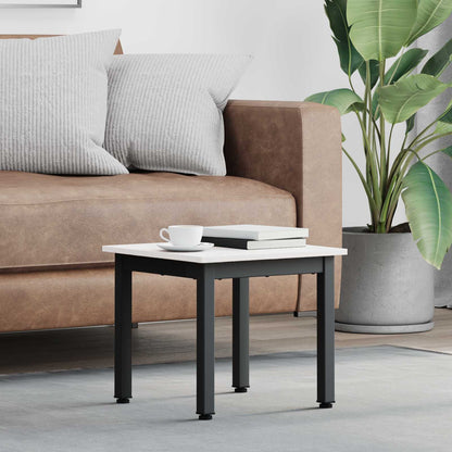 Coffee Table White 40 x 40 x 36 cm Solid Pine Wood