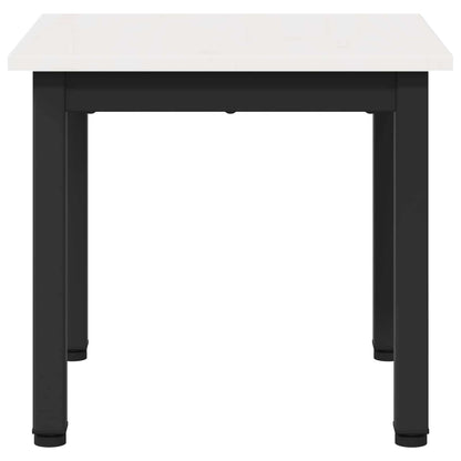 Coffee Table White 40 x 40 x 36 cm Solid Pine Wood