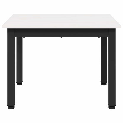 Coffee Table White 50 x 50 x 36 cm Solid Pine Wood