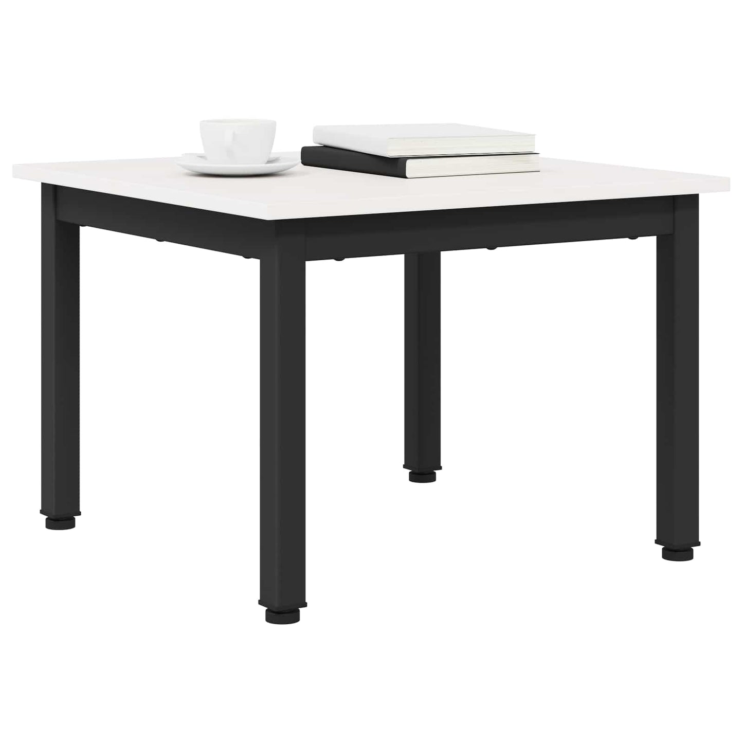 Coffee Table White 50 x 50 x 36 cm Solid Pine Wood