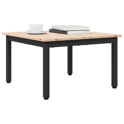 Coffee Table Natural 60 x 60 x 36 cm Solid Pine Wood