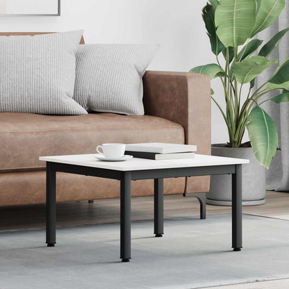 Coffee Table White 60 x 60 x 36 cm Solid Pine Wood