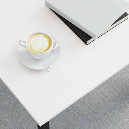 Coffee Table White 60 x 60 x 36 cm Solid Pine Wood