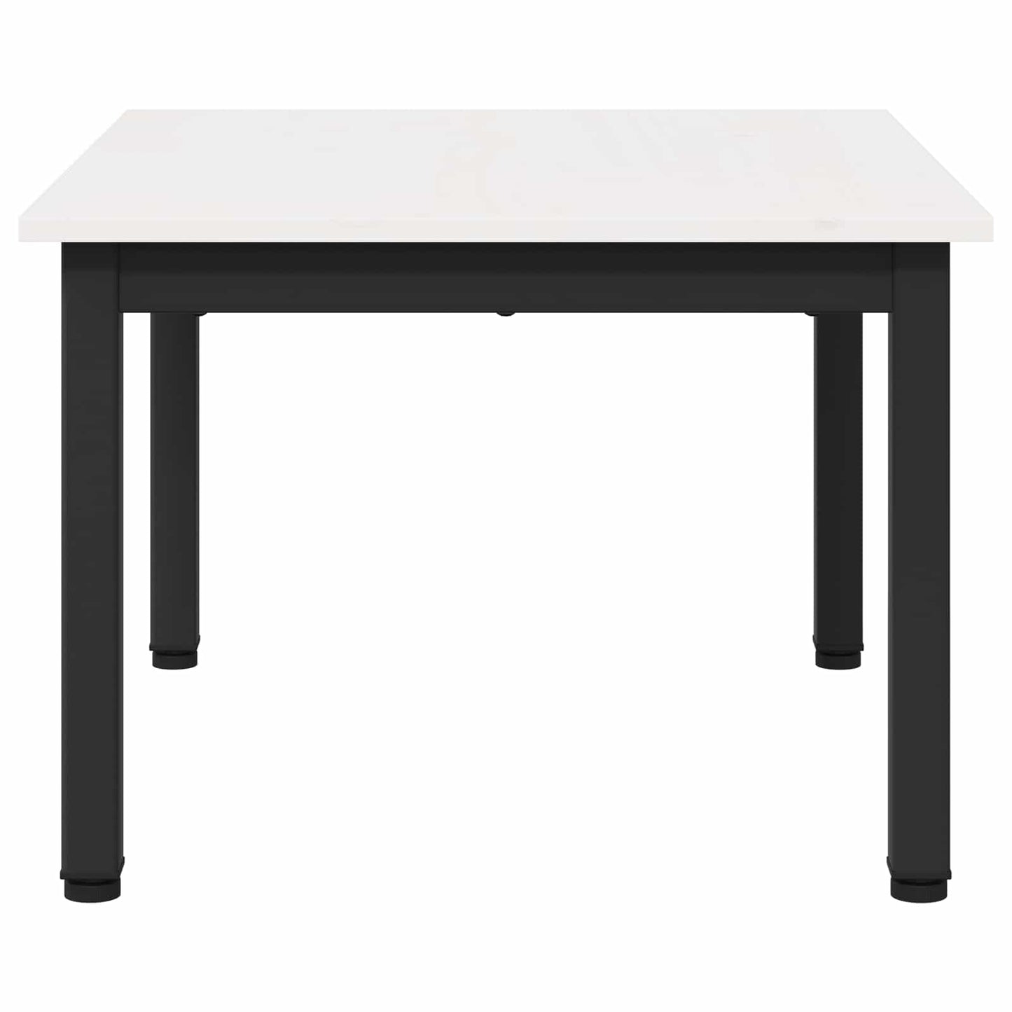 Coffee Table White 60 x 50 x 36 cm Solid Pine Wood