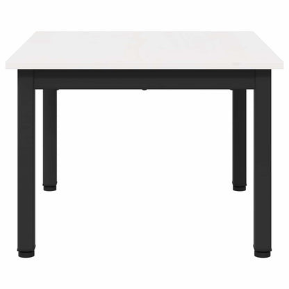 Coffee Table White 60 x 50 x 36 cm Solid Pine Wood