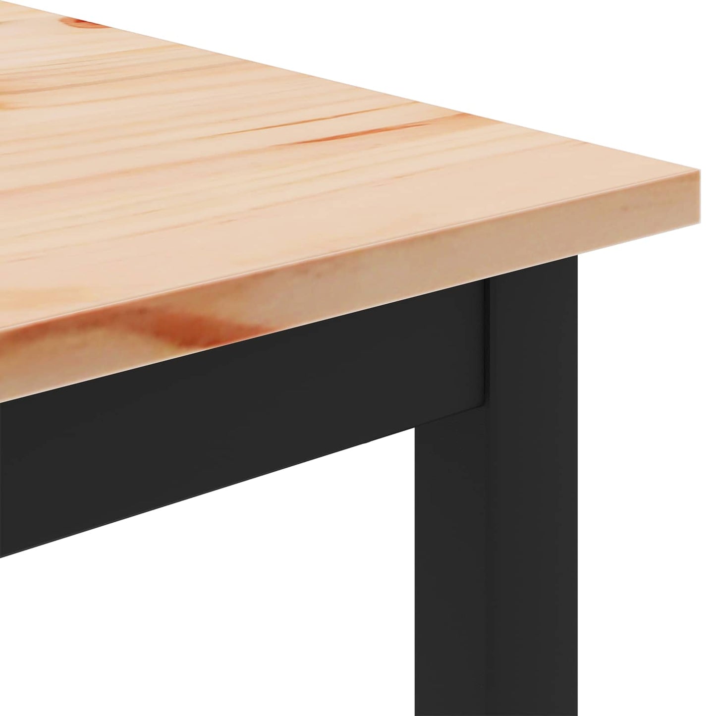 Coffee Table Natural 80 x 80 x 45 cm Solid Pine Wood