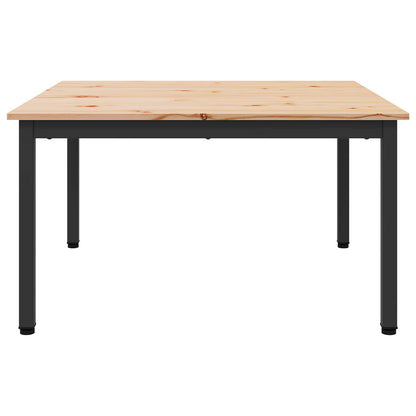 Coffee Table Natural 80 x 80 x 45 cm Solid Pine Wood